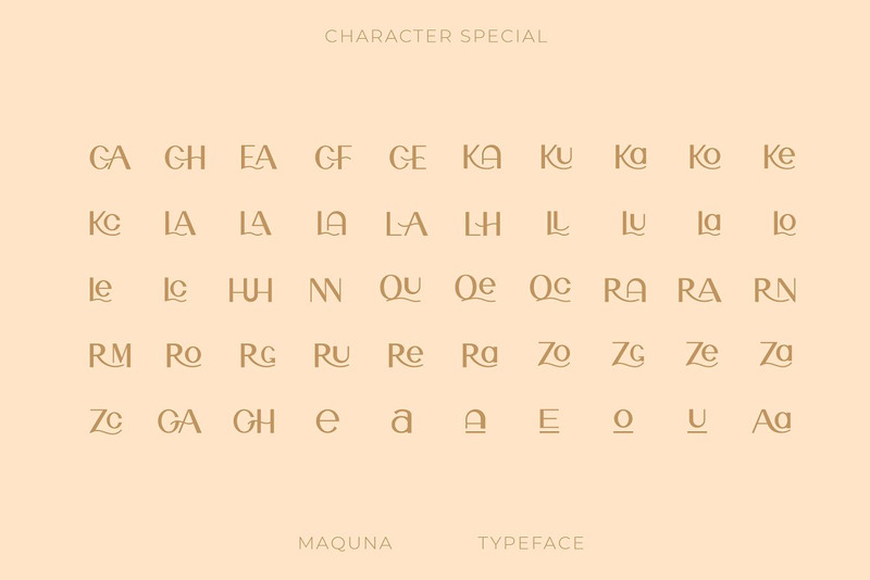 Maquna - Eleganti caratteri tipografici Sans Serif - Caratteristiche Immagine 1