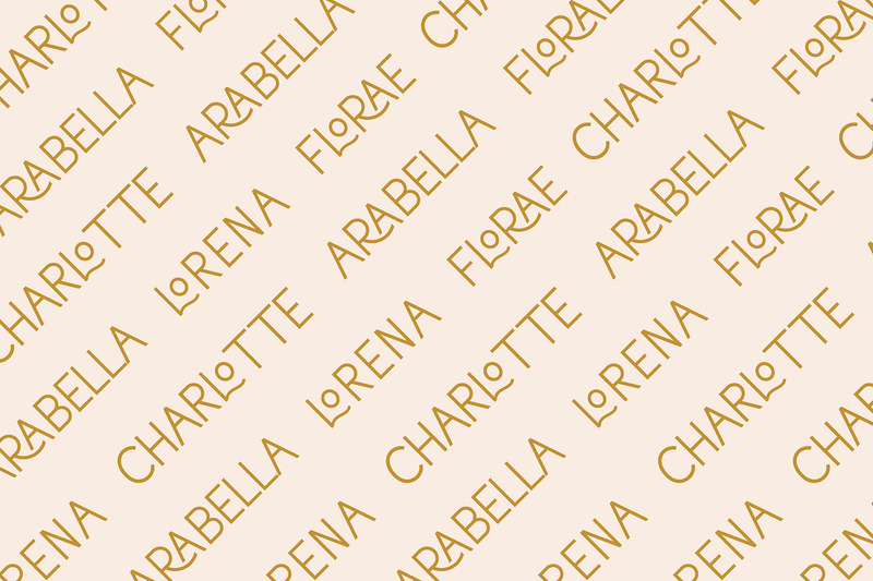 Caratteri tipografici Lorena moderni ed eleganti - Caratteristiche Immagine 5