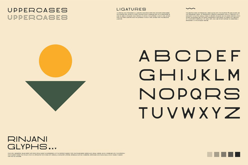 Rinjani Sans - Wide Stretch Typeface - Features Image 1