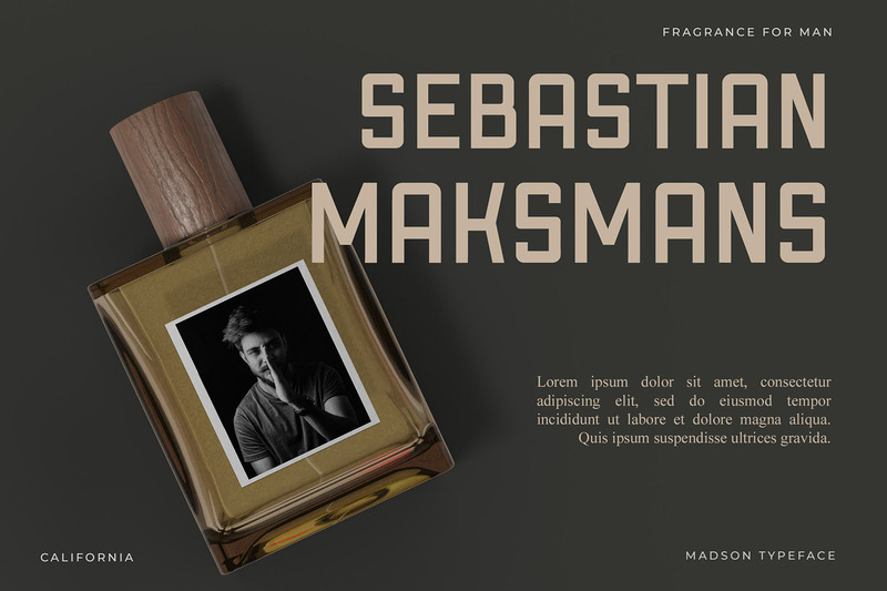 Madson - Fuentes tipográficas modernas masculinas - Características Imagen 1