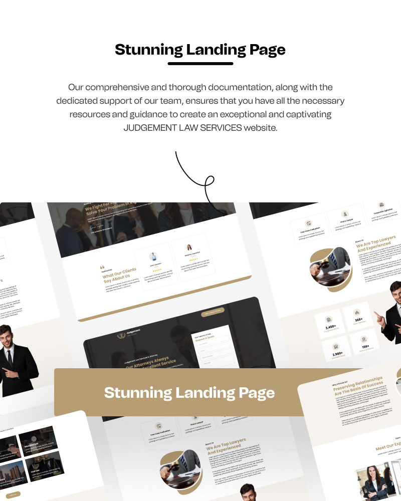 Giudizio – Modello Elementor pronto all'uso per servizi legali WordPress - Caratteristiche Immagine 2