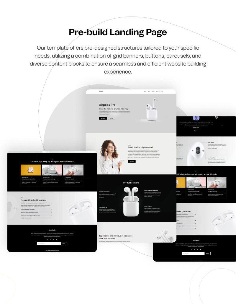 BeatBuds - Auricolari wireless Elementor Pagina di destinazione - Caratteristiche Immagine 5