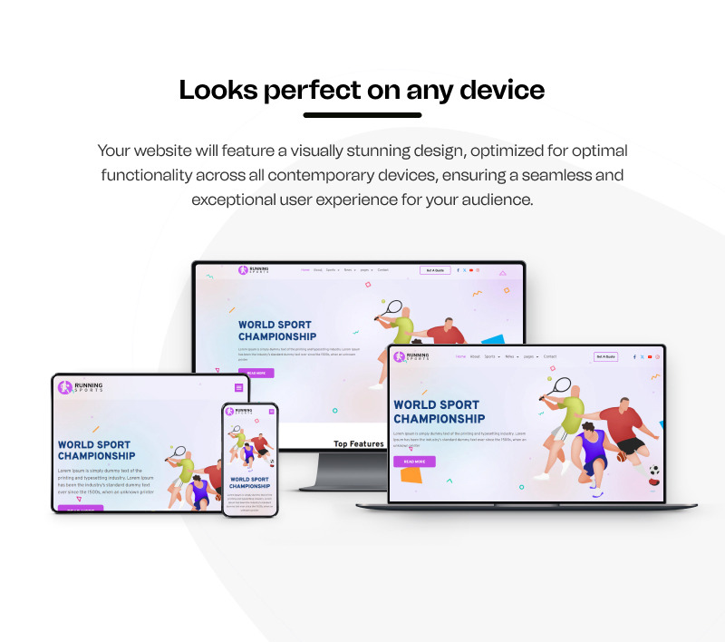 Bieganie sportowe – gotowy do użycia zestaw WordPress Elementor dla sportu - Obraz funkcji 7