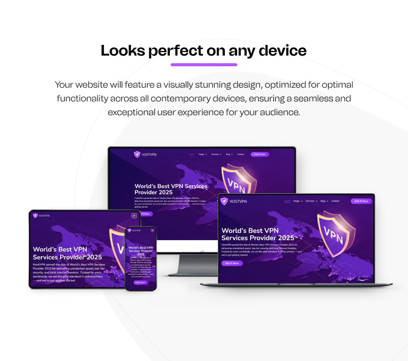HOSTVPN β Multipurpose VPN and Cloud Services Ready to use Elementor Template Kit - Features Image 7