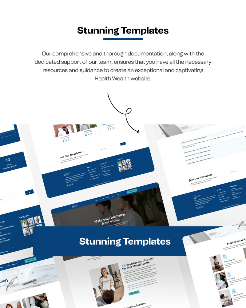 Kit modello WordPress Elementor per servizi di assistenza sanitaria e benessere - Caratteristiche Immagine 2