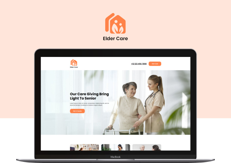 Altenpflege - Altenpflegedienste Elementor Vorlage - Eigenschaften Bild 1