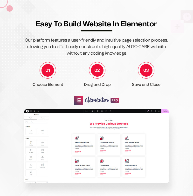 AutoCare – Pagina di destinazione Elementor per la riparazione auto su WordPress - Caratteristiche Immagine 3