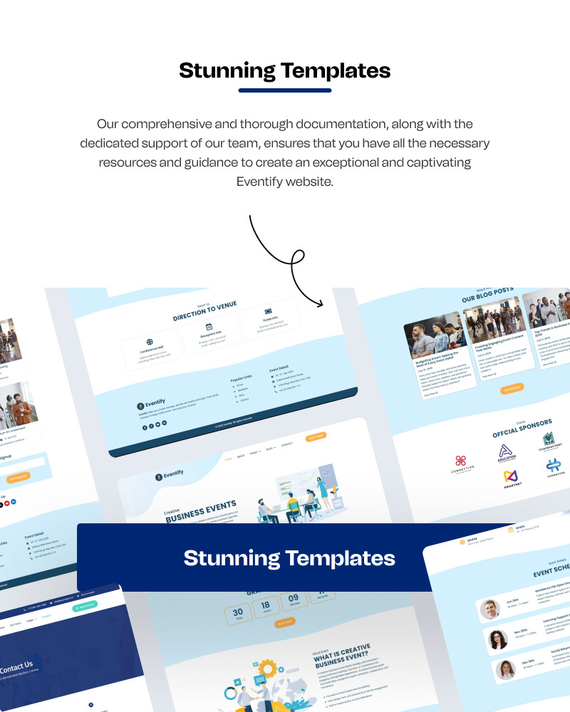 Eventify – Modern WordPress Elementor Template Kit for Events and Conferences - Features Image 2