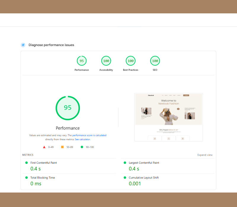 Newlook – Mode und Kleidung WordPress Elementor Template Kit - Eigenschaften Bild 3