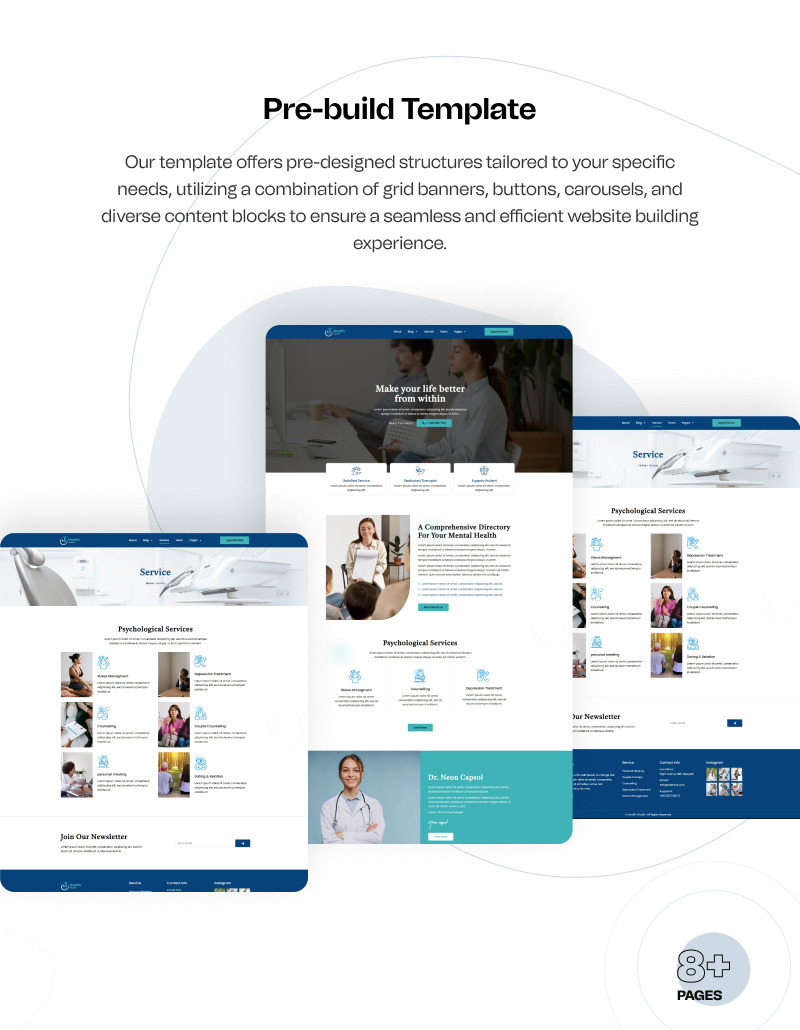 Kit modello WordPress Elementor per servizi di assistenza sanitaria e benessere - Caratteristiche Immagine 5