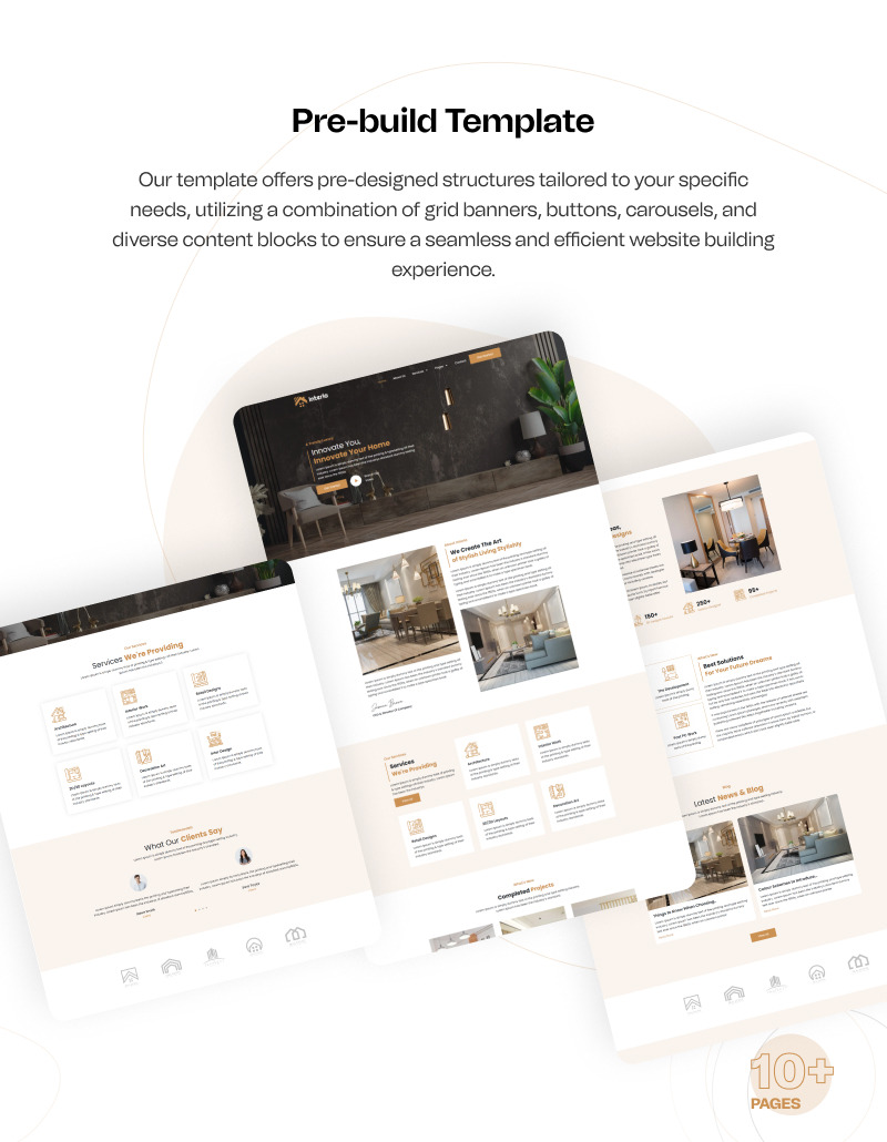 Interia – Architecture and Interior Design Services WordPress Elementor Template Kit - Features Image 6