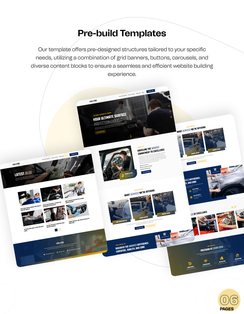 Wrapeo – WordPress-Elementor-Kit für Autoservice - Eigenschaften Bild 4