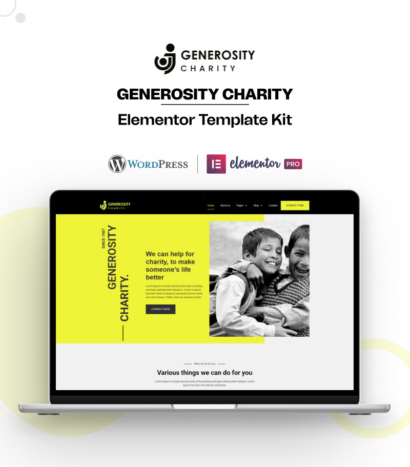 Štědrost – Sada šablon WordPress Elementor pro charitu a neziskové organizace - Features Image 1