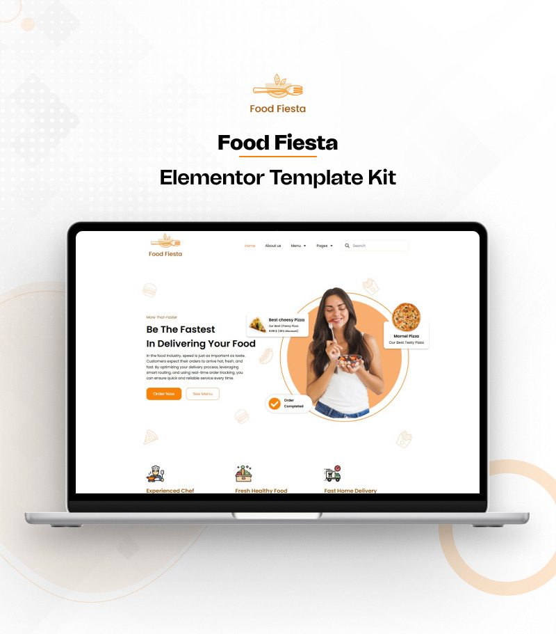Food Fiesta – Kit de site Elementor para restaurantes e cafés - Features Image 1