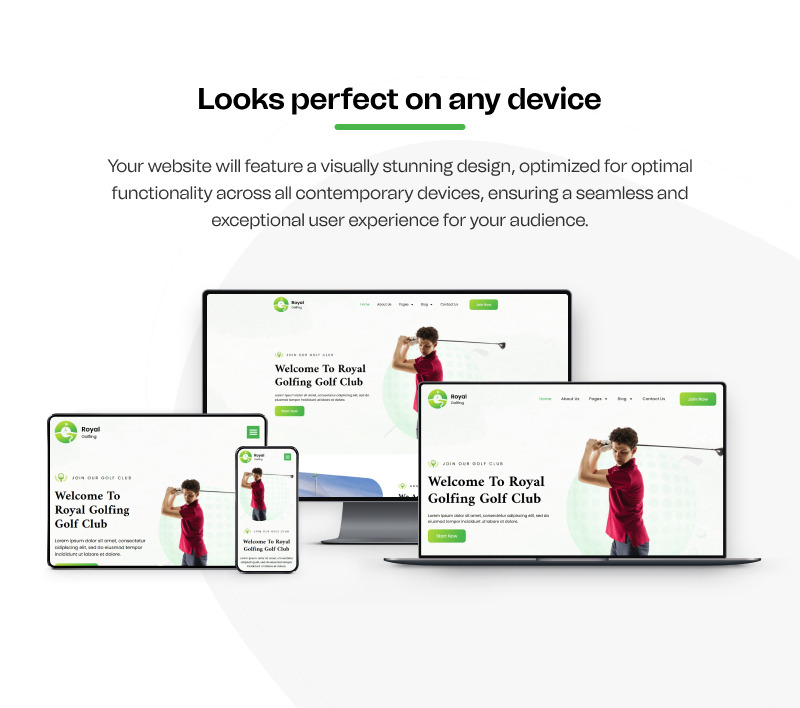 Royal Golfing – 高尔夫俱乐部即用型 WordPress Elementor 模板套件 - Features Image 8