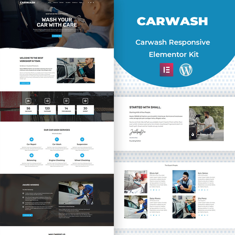 CarWash - Auto-Elementor-Kit - Eigenschaften Bild 1
