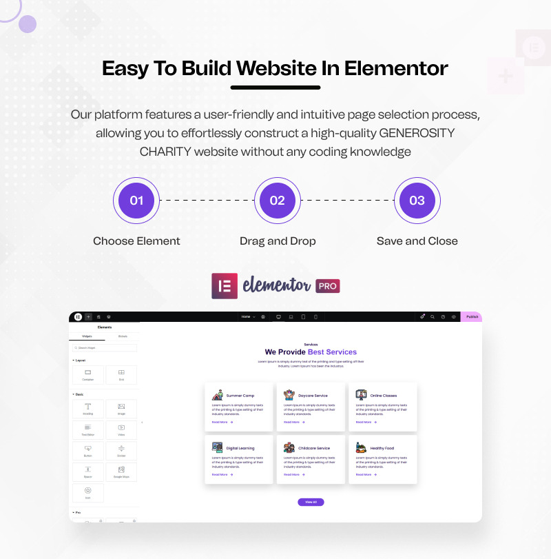 kidyfun - Schul-Collage und Bildung Elementor Template Kit - Eigenschaften Bild 5