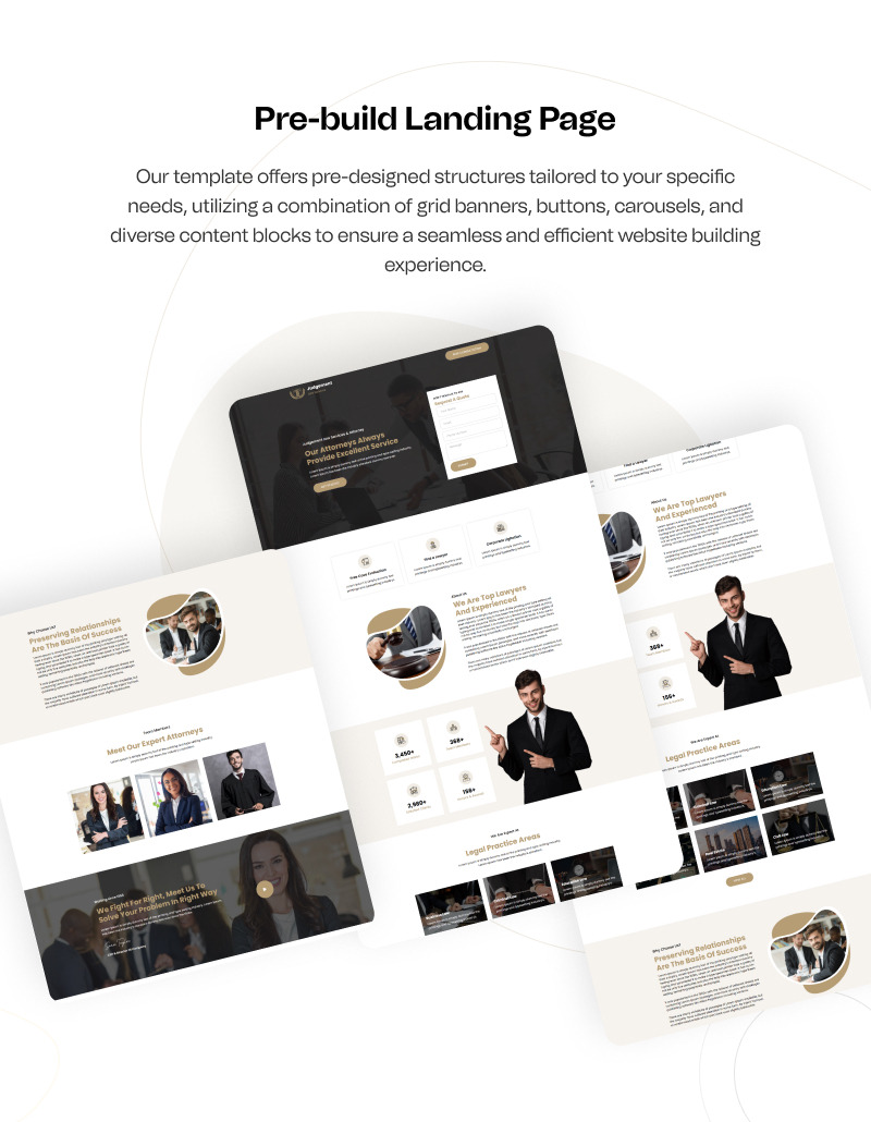 Giudizio – Modello Elementor pronto all'uso per servizi legali WordPress - Caratteristiche Immagine 4