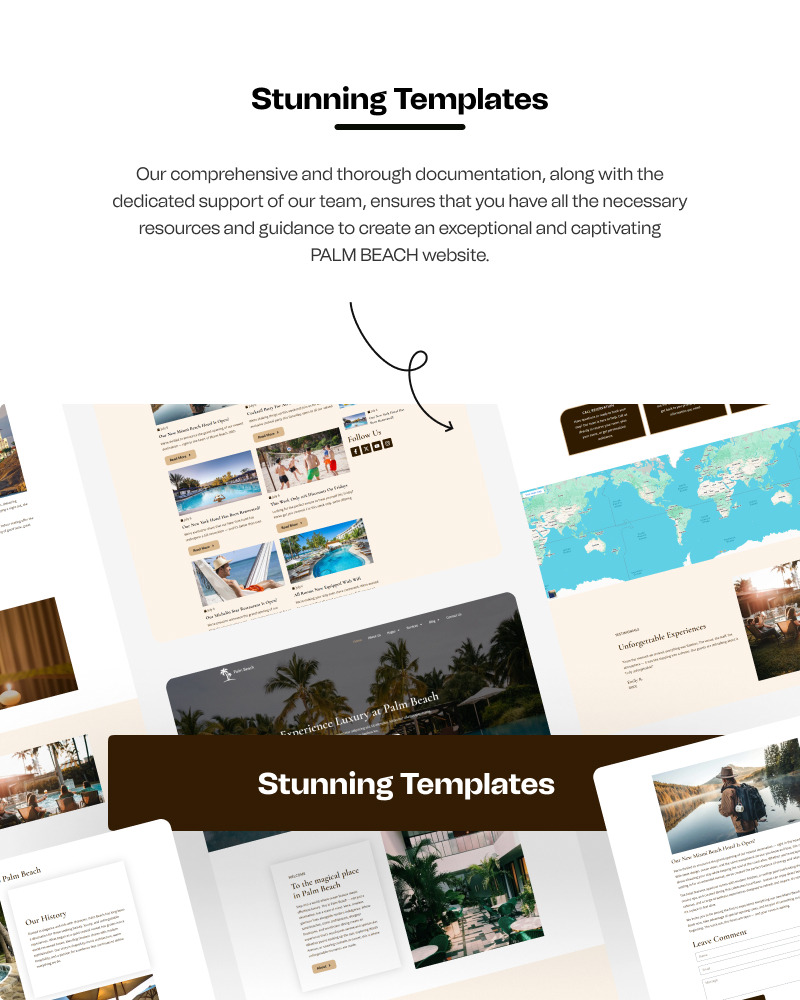 Palm Beach – Motel Klaar voor gebruik Schone en eenvoudige WordPress Elementor Kit - Features Image 2