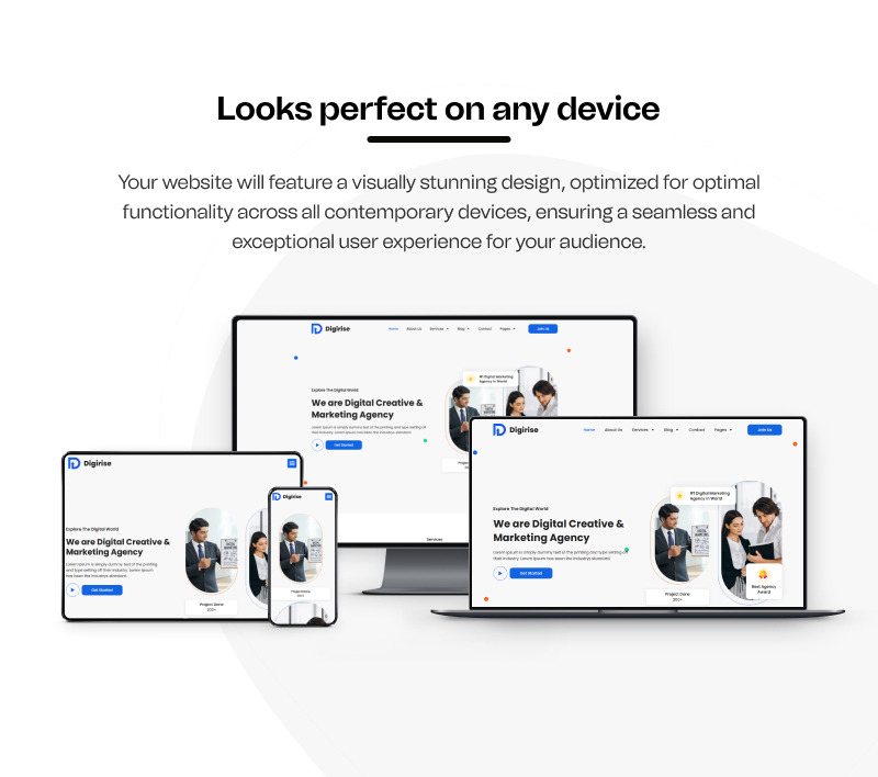 Digirise – Kit de plantillas Elementor de WordPress listas para usar para agencias de marketing - Características Imagen 8