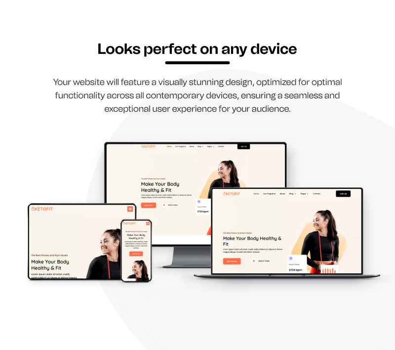 Keto Fit – набор шаблонов WordPress для Elementor для здоровья и фитнеса - Features Image 8