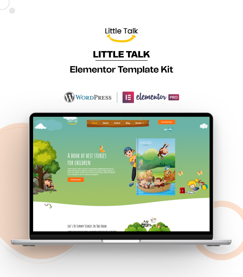 Little Talk – Kit modello WordPress Elementor per servizi di storie per bambini - Caratteristiche Immagine 1