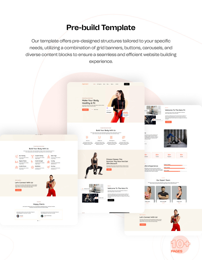 Keto Fit – набор шаблонов WordPress для Elementor для здоровья и фитнеса - Features Image 6