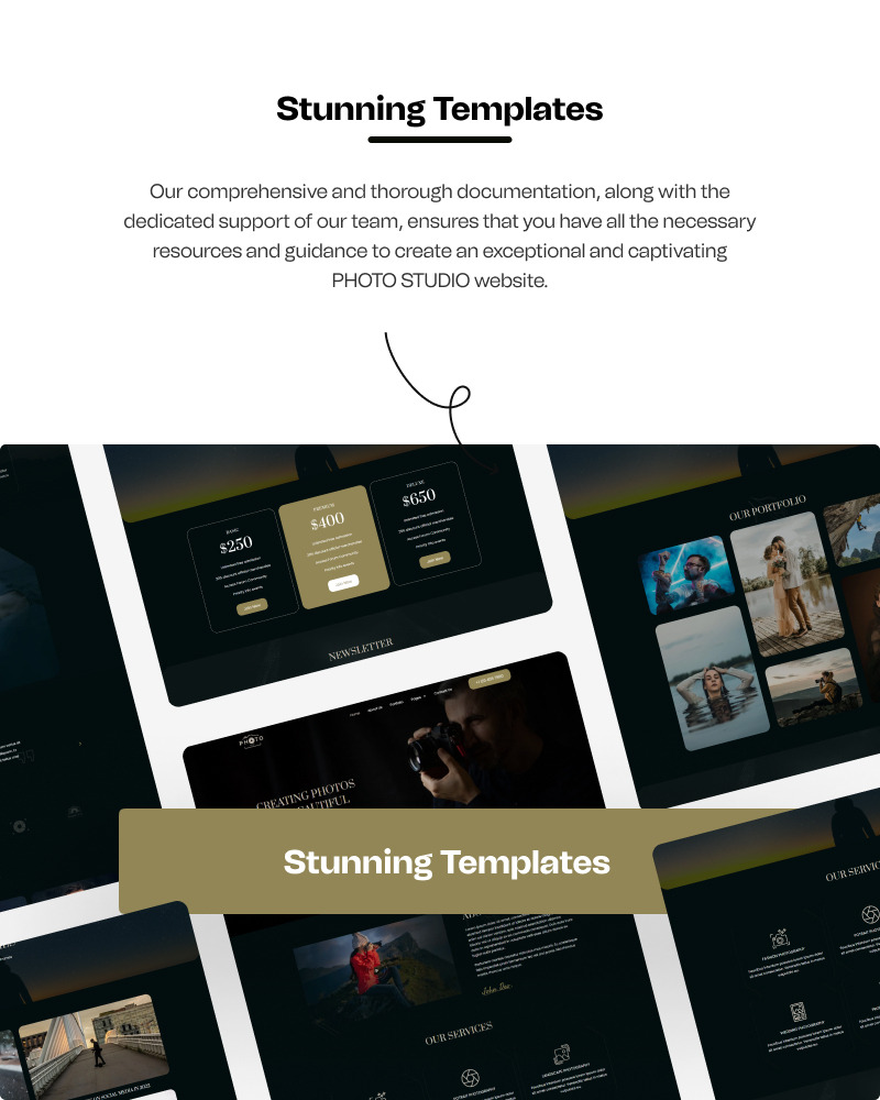 The Portrait – Photography Portfolio WordPress Elementor Template Kit - Features Image 2