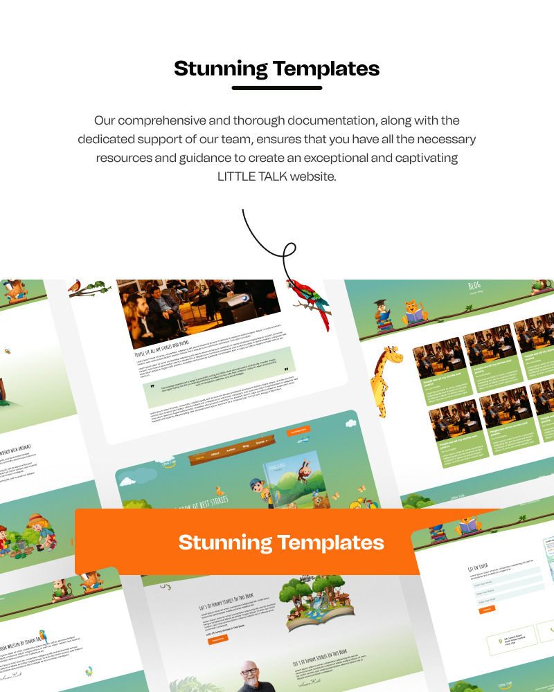 Little Talk – Kit modello WordPress Elementor per servizi di storie per bambini - Caratteristiche Immagine 2