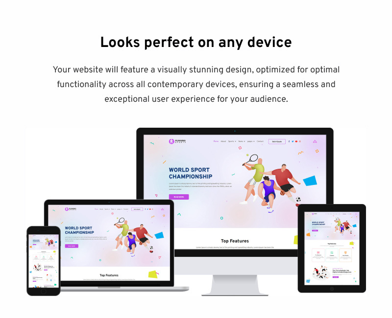 Running Sports - Sports Ready to Use Elementor Kit - Features Image 5