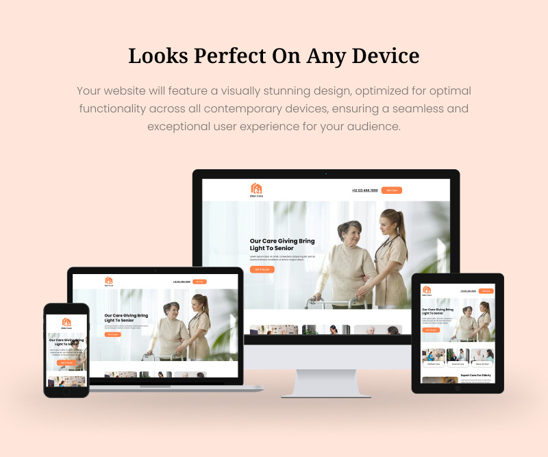 Altenpflege - Altenpflegedienste Elementor Vorlage - Eigenschaften Bild 5