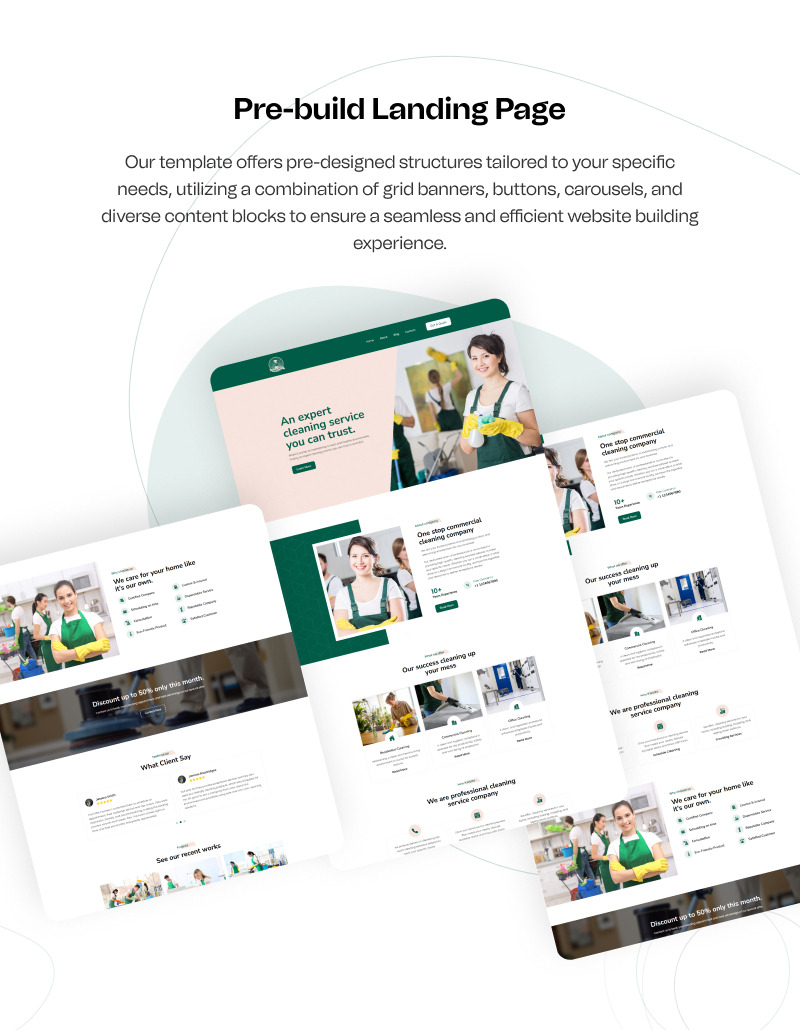 Nettoyage - Services de nettoyage Elementor Landing Page - Caractéristiques de l’image 5