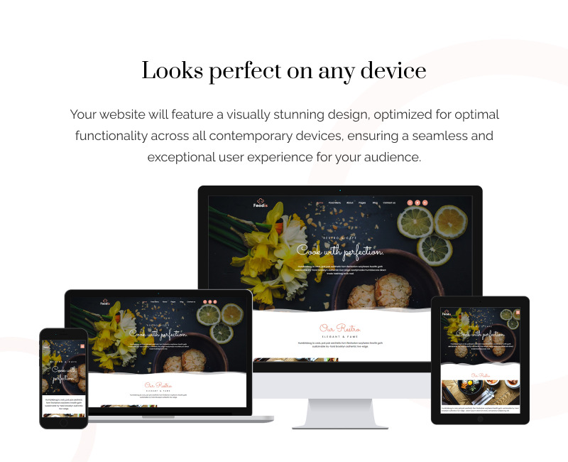 Foodis - Kit Elementor pronto per l'uso per ristoranti - Caratteristiche Immagine 6