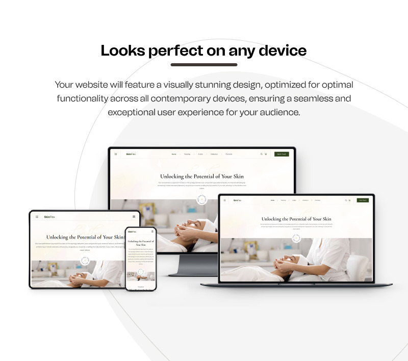 Skinflex – HTML-шаблон веб-сайту з догляду за шкірою та дерматології для клінік та фахівців з краси - Features Image 5
