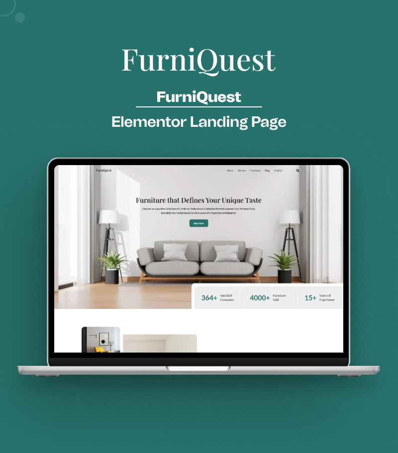 FurniQuest - Pagina di destinazione Elementor di servizi per mobili - Caratteristiche Immagine 1