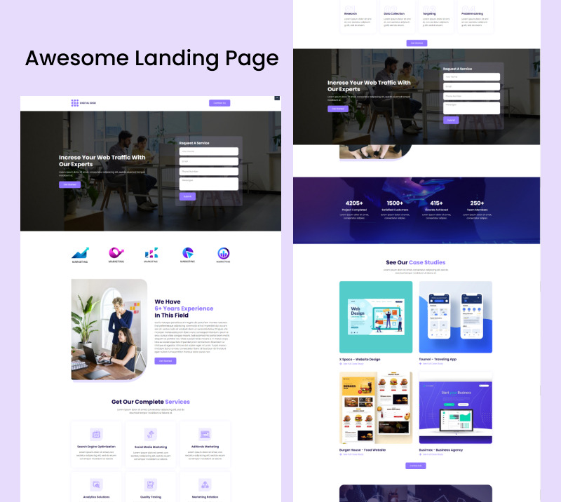 Digital Edge - Servizi Web e SEO pronti per l'uso Modello Elementor - Caratteristiche Immagine 3