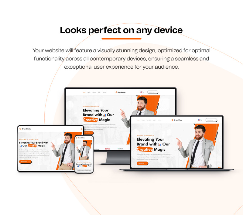 Brandvista – Modello HTML creativo multiuso per agenzie e studi di branding - Caratteristiche Immagine 6