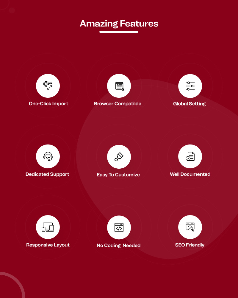 Goal United – Modello di landing page per Elementor dedicato allo sport calcistico su WordPress - Caratteristiche Immagine 6