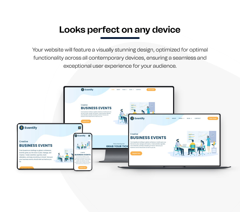 Eventify – Modern WordPress Elementor Template Kit for Events and Conferences - Features Image 1