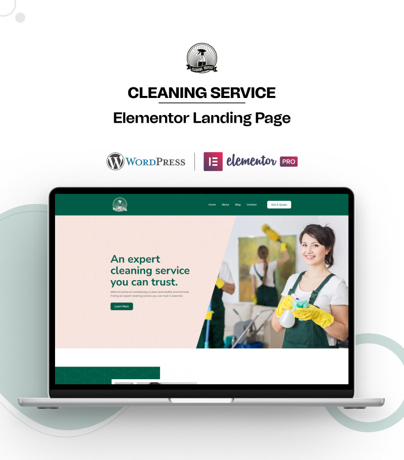 Nettoyage - Services de nettoyage Elementor Landing Page - Caractéristiques de l’image 1