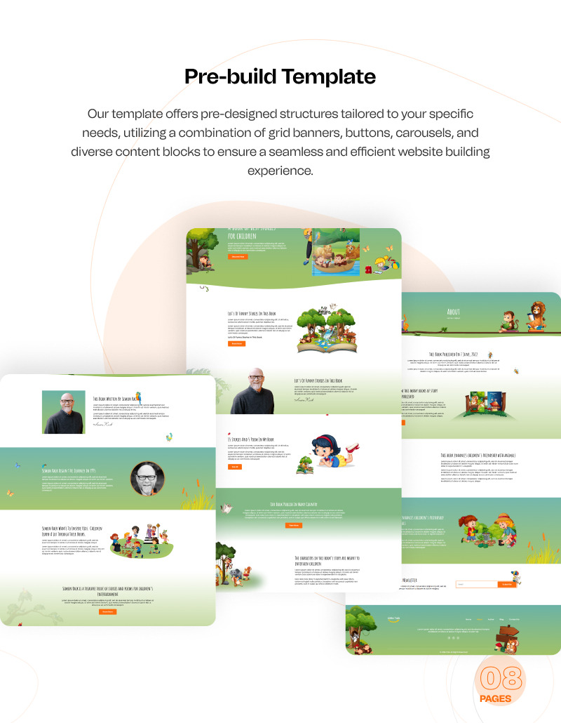 Little Talk – Kit modello WordPress Elementor per servizi di storie per bambini - Caratteristiche Immagine 5