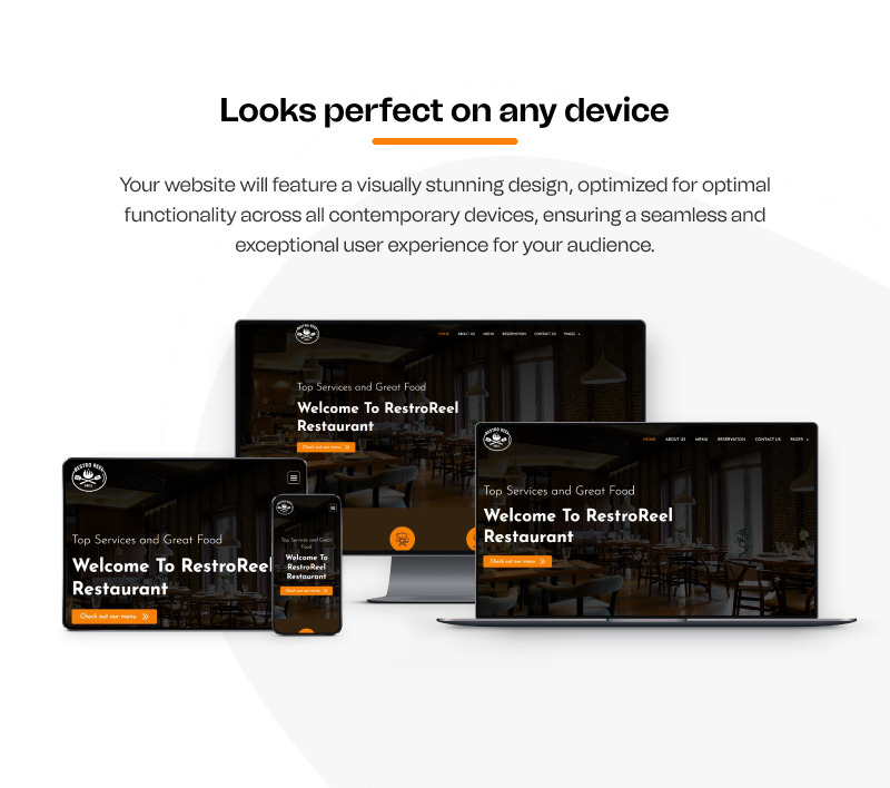 Restro Reels – Kit modello Elementor per ristoranti WordPress - Caratteristiche Immagine 7