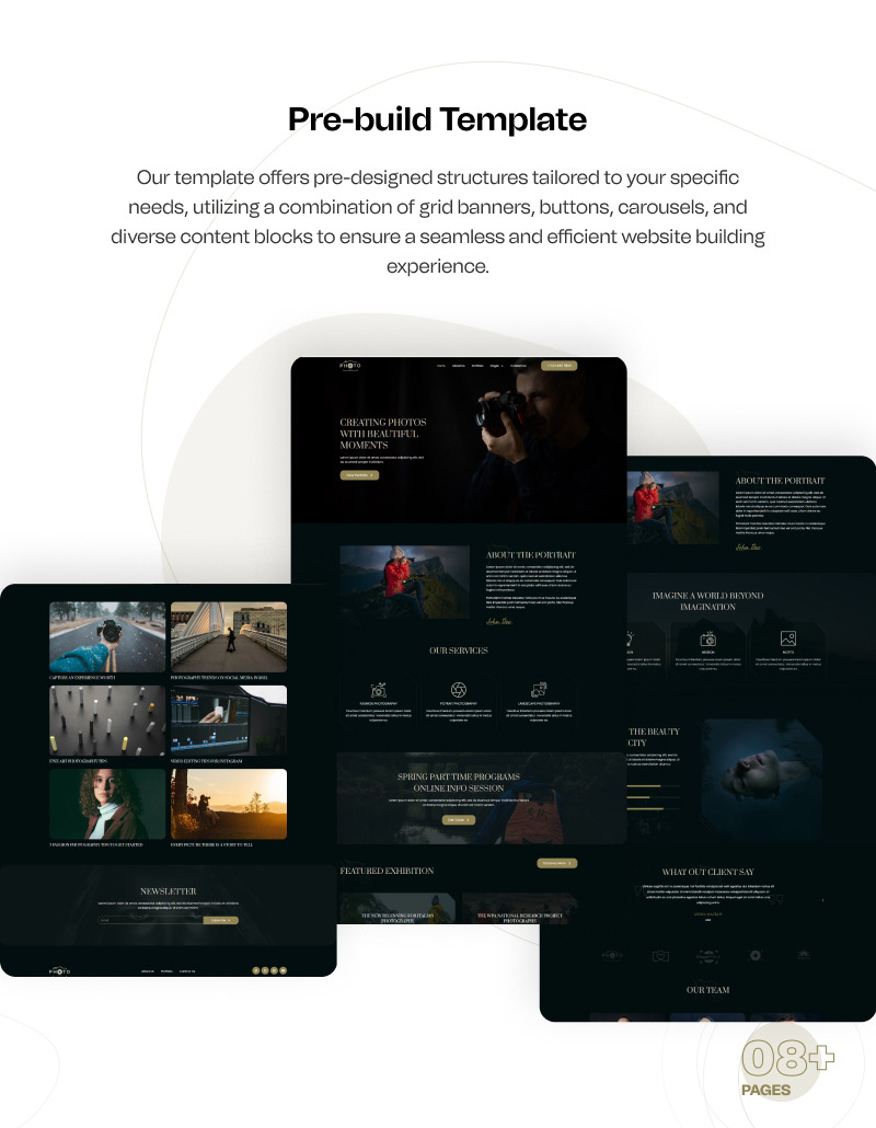 The Portrait – Photography Portfolio WordPress Elementor Template Kit - Features Image 5