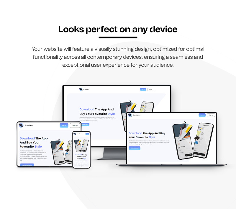 运动鞋应用程序 - 应用程序登陆页面 Elementor 登陆页面模板 - Features Image 7