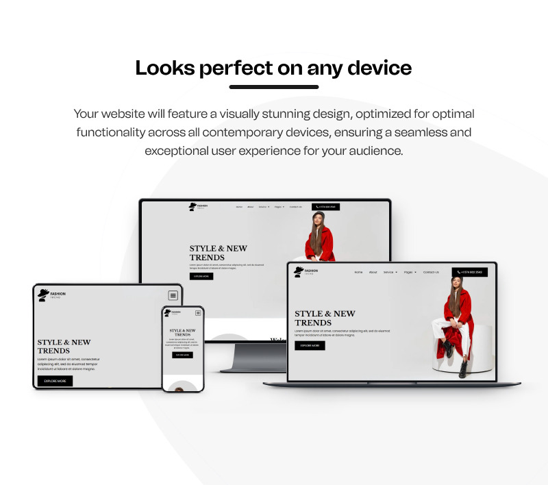 Tendencia de la moda: kit de plantillas de Elementor listo para usar - Características Imagen 8