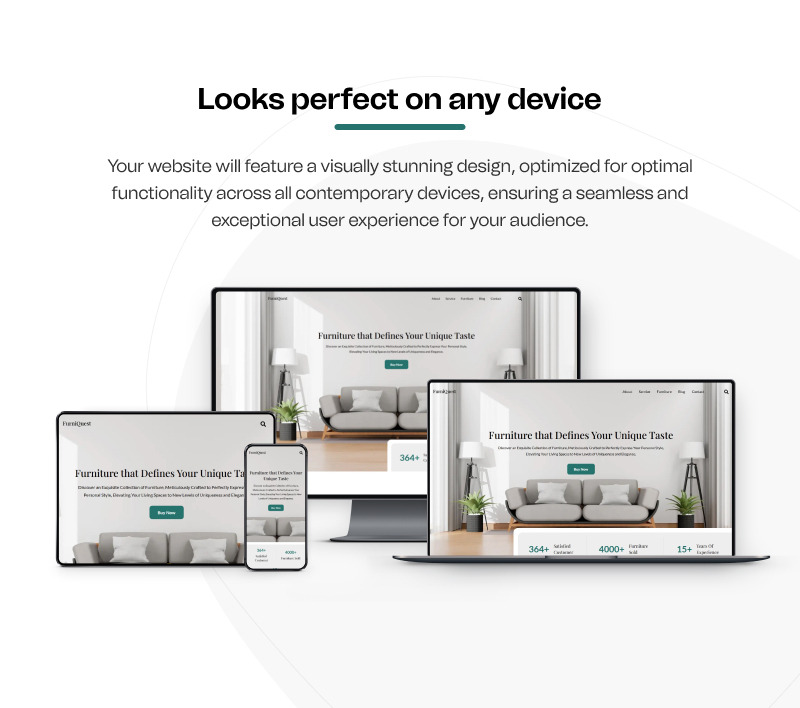 FurniQuest - Pagina di destinazione Elementor di servizi per mobili - Caratteristiche Immagine 7