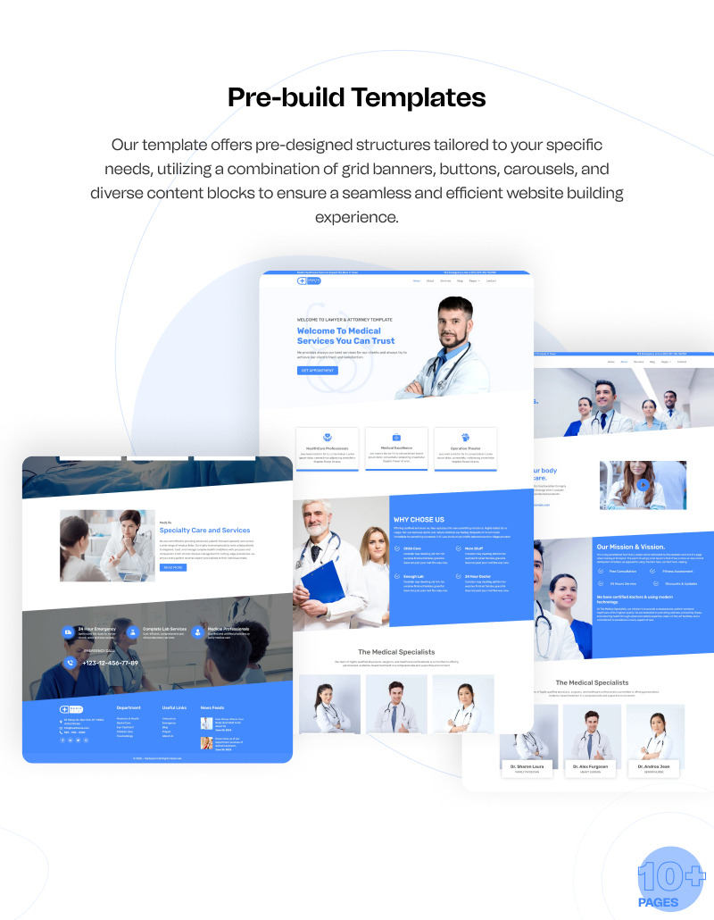 Medixpoint – Elementor Website Kit pro lékařské kliniky, lékaře a zdravotnické služby - Features Image 6
