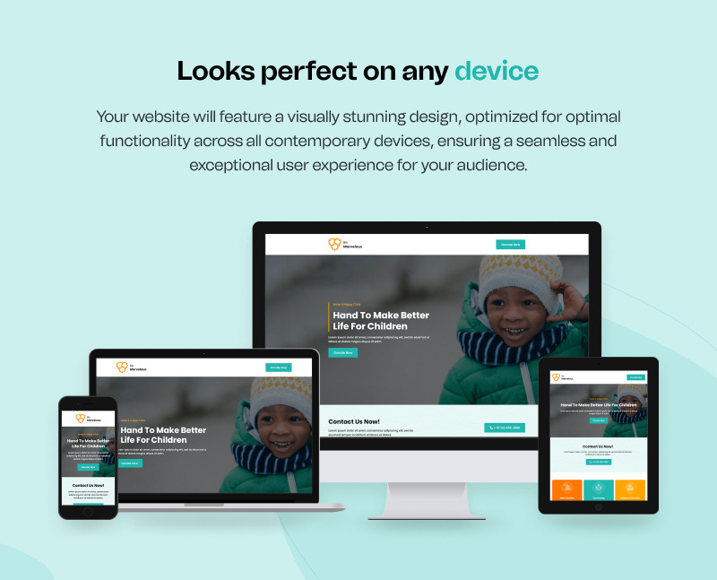 Be Marvelous - NGO and Charity Ready to Use Elementor Template - Features Image 5
