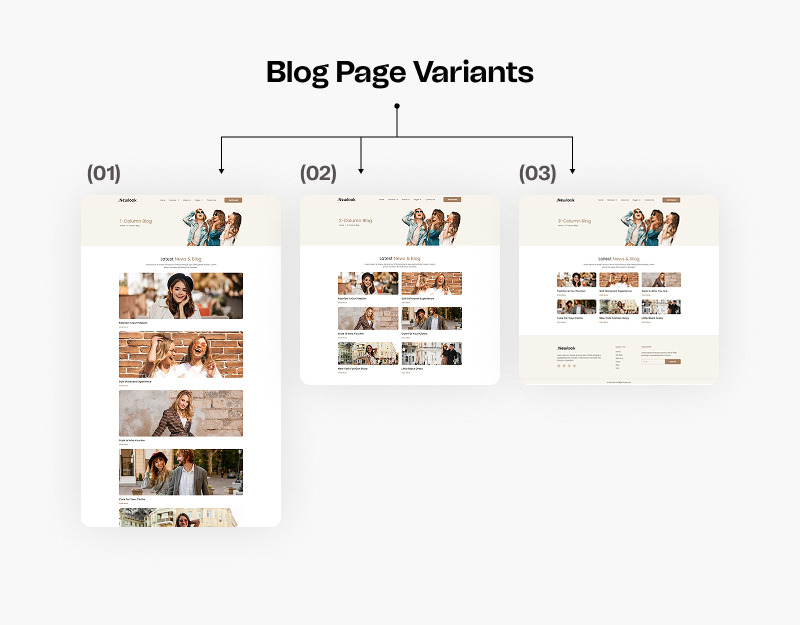 Newlook – Mode und Kleidung WordPress Elementor Template Kit - Eigenschaften Bild 5
