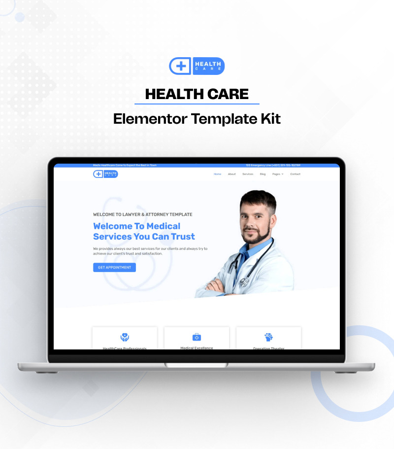 Medixpoint – Elementor Website Kit pro lékařské kliniky, lékaře a zdravotnické služby - Features Image 1